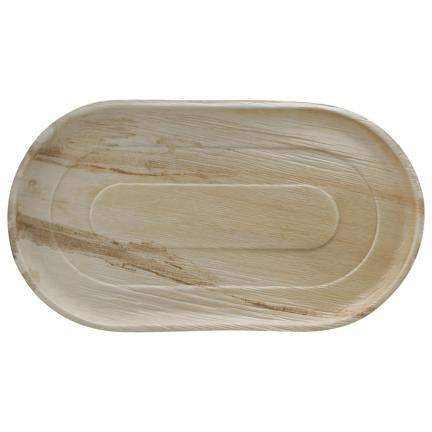 12"x22" Oval Palm Leaf Tray