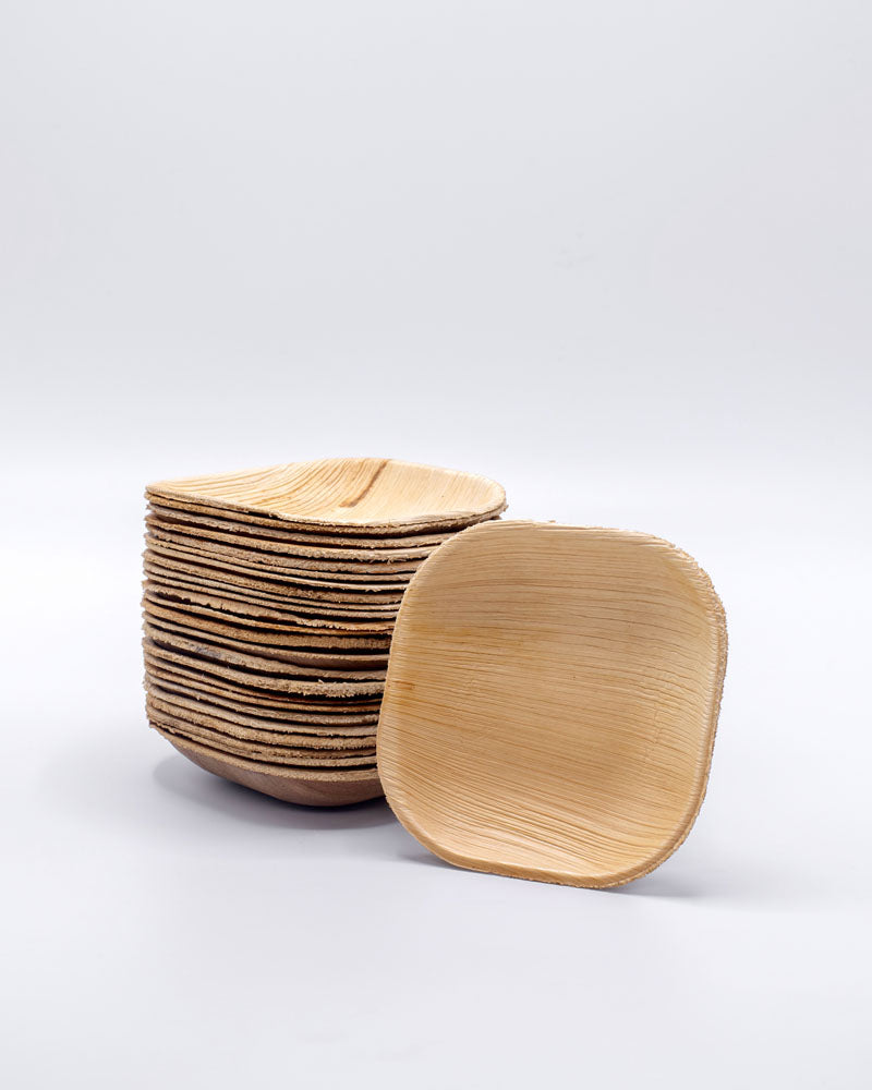 4"x4" Square Palm Leaf Plate