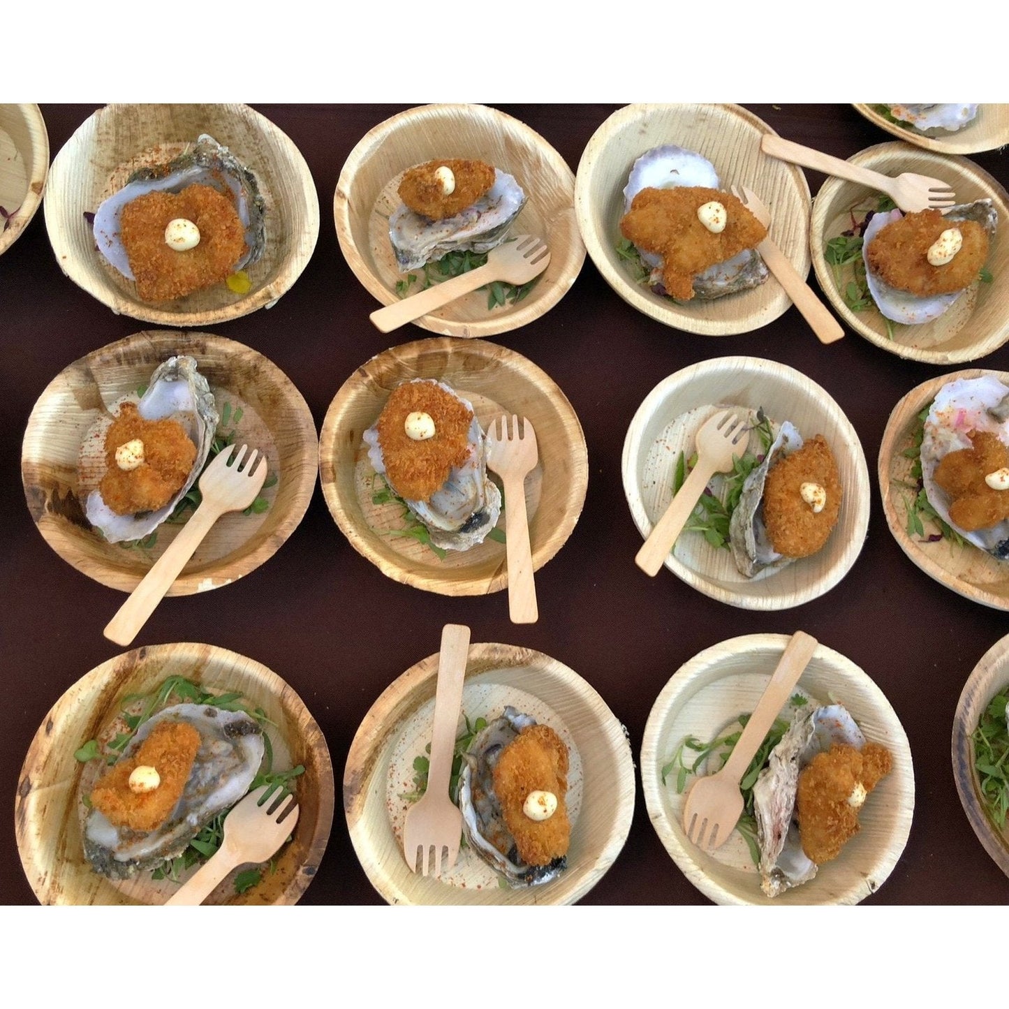 5" x 5" Deep Palm Leaf Bowls (25 count Retail Pack)-VerTerra Dinnerware