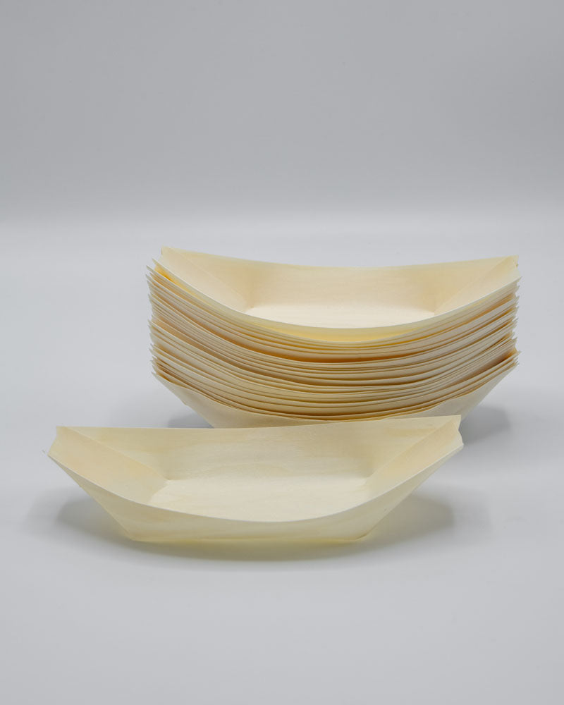 8" Balsa Wood Food Boat