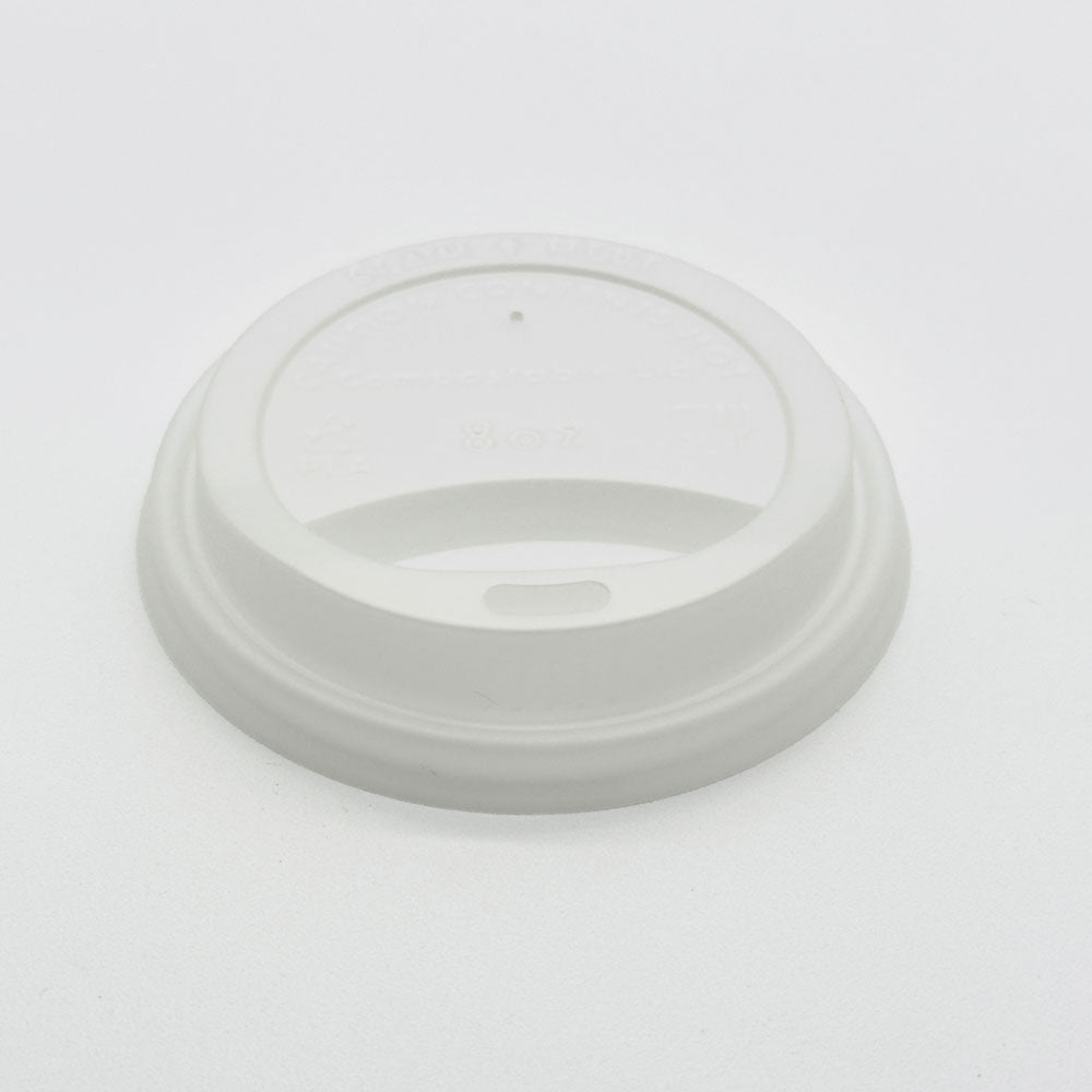 8 oz White CPLA Hot/Cold Cup Lid