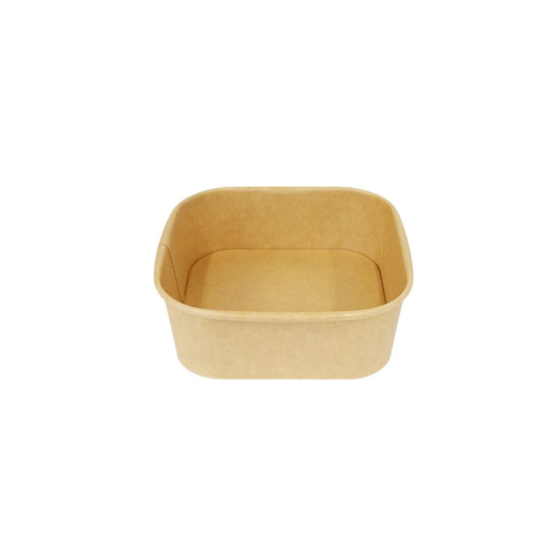 16 oz Square Kraft Bowl