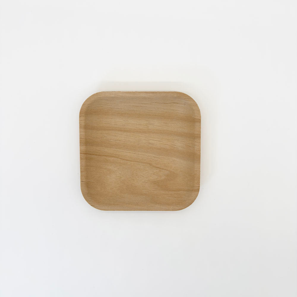 6"x6" Signature Wooden Plate