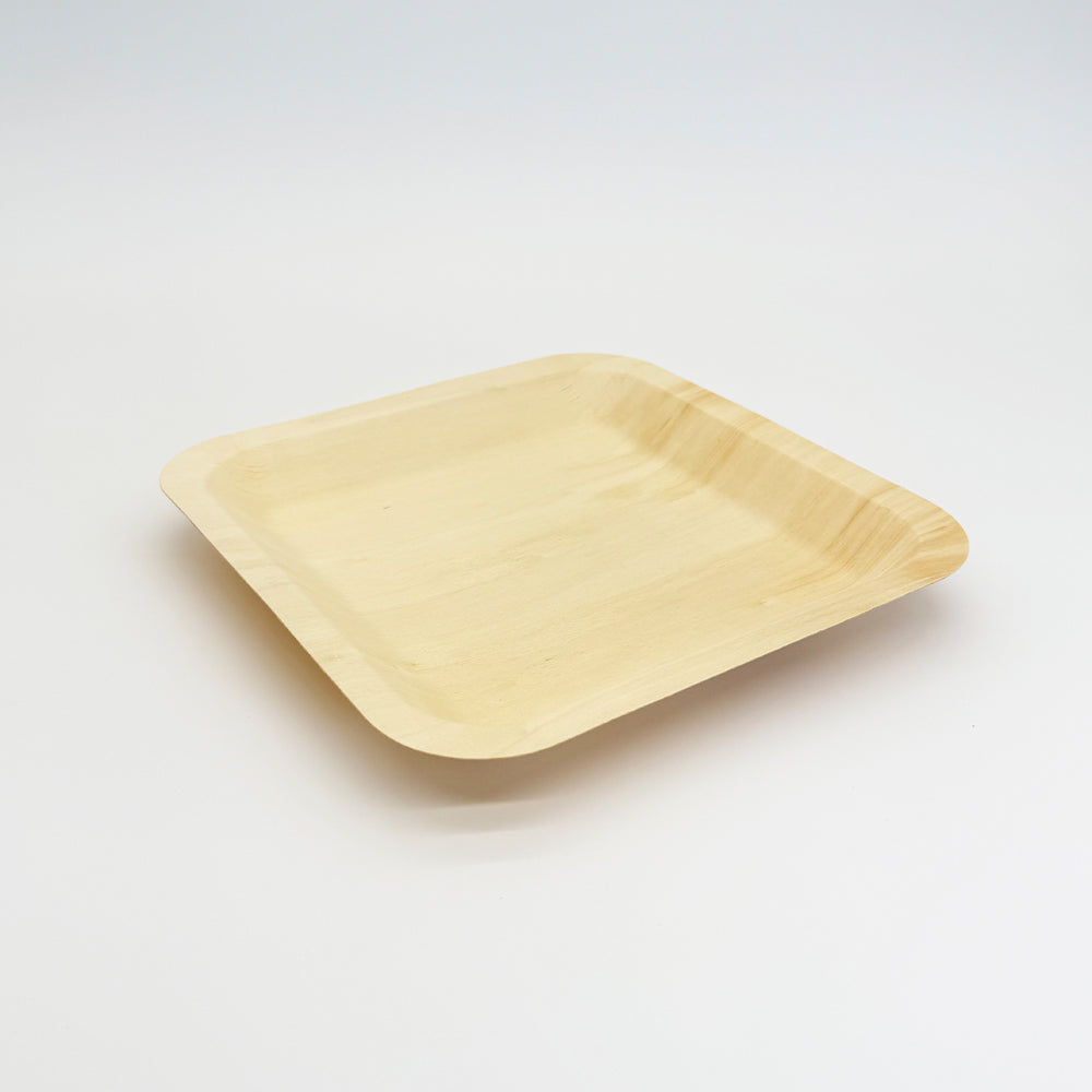 8"x8" Square Wooden Plate