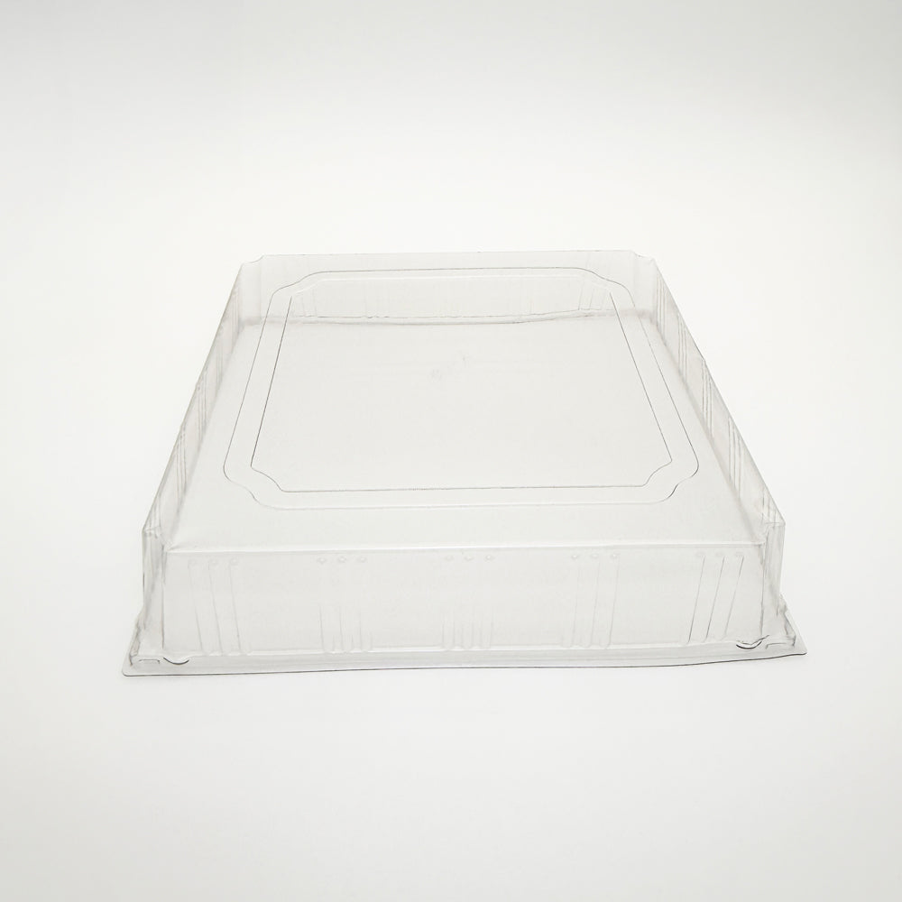 16"x16" Solid Wood Tray Clear PET Lid