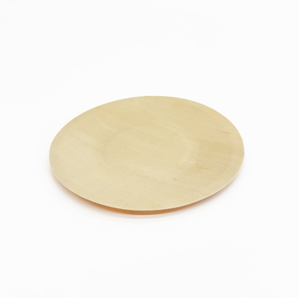 5.5" Round Wooden Plate