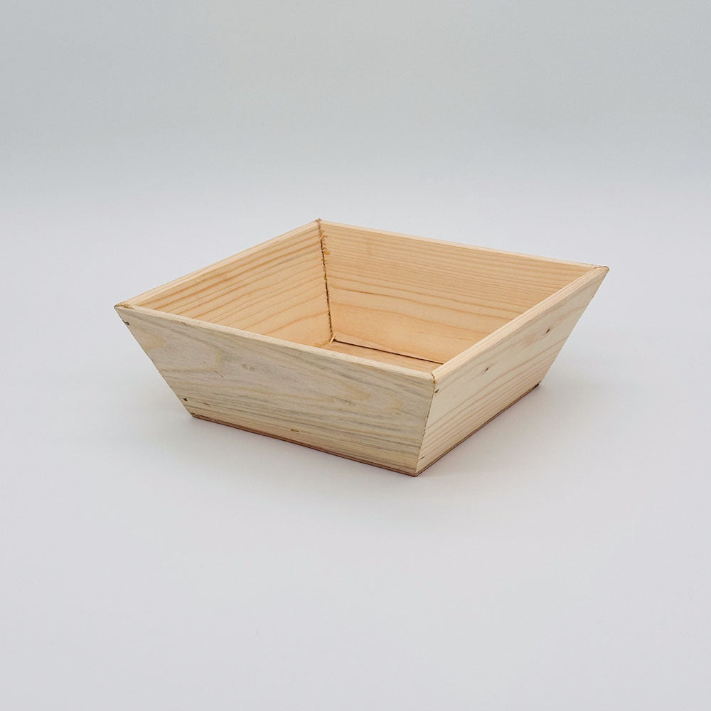 6"x6"x3" Solid Wood Bowl (Paper Lined)