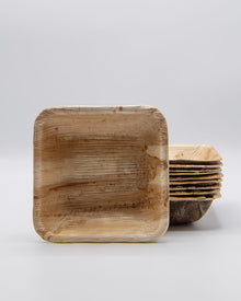 6"x6" Square Palm Leaf Bowl (12 oz)