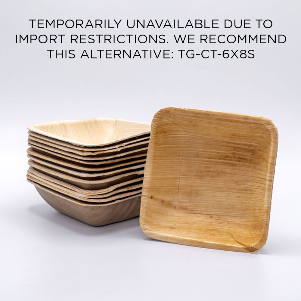 6"x8" Rectangular Palm Leaf Bowl