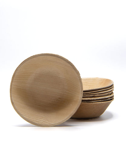5" Round Palm Leaf Deep Bowl (10 oz)