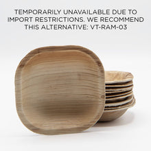 3"x3" Square Palm Leaf Bowl (4 oz)
