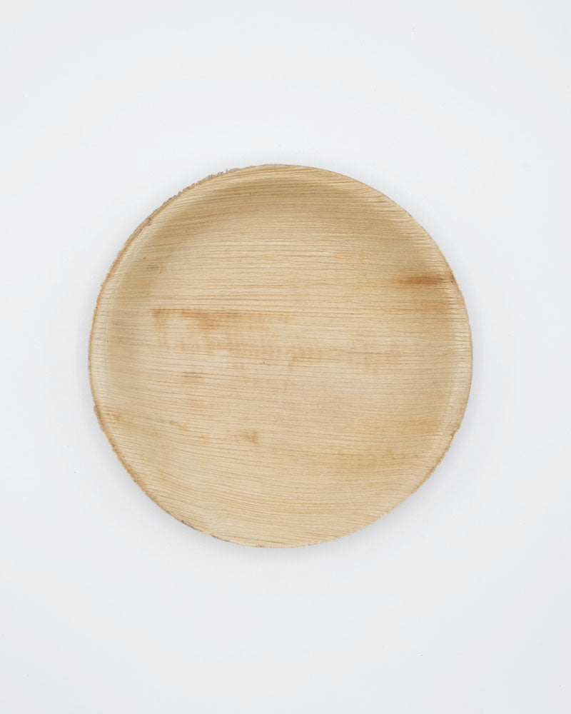 7" Round Palm Leaf Plate