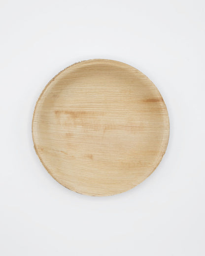 7" Round Palm Leaf Plate