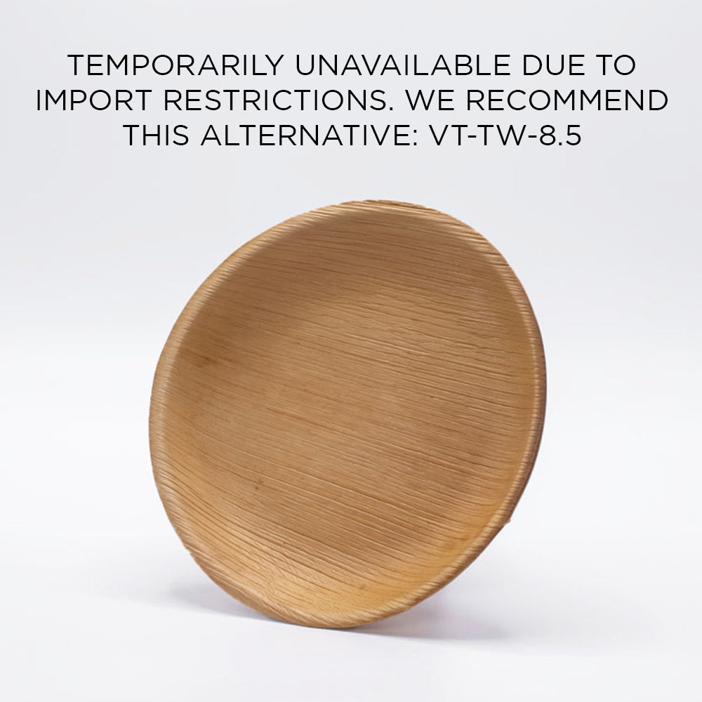 9" Round Palm Leaf Plate