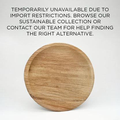 10" Round Palm Leaf Plate