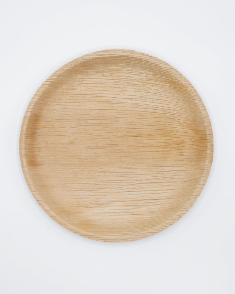 12" Round Shallow Palm Leaf Plate