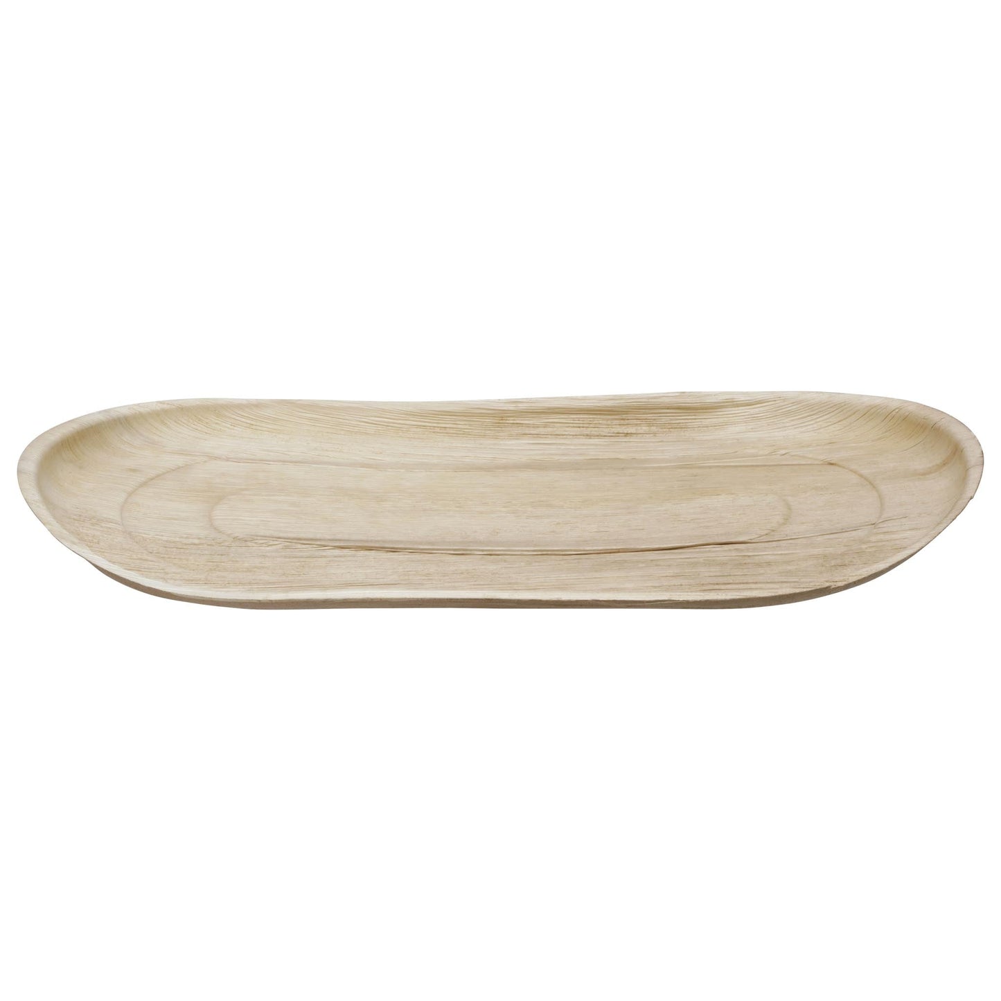 12"x22" Oval Palm Leaf Tray