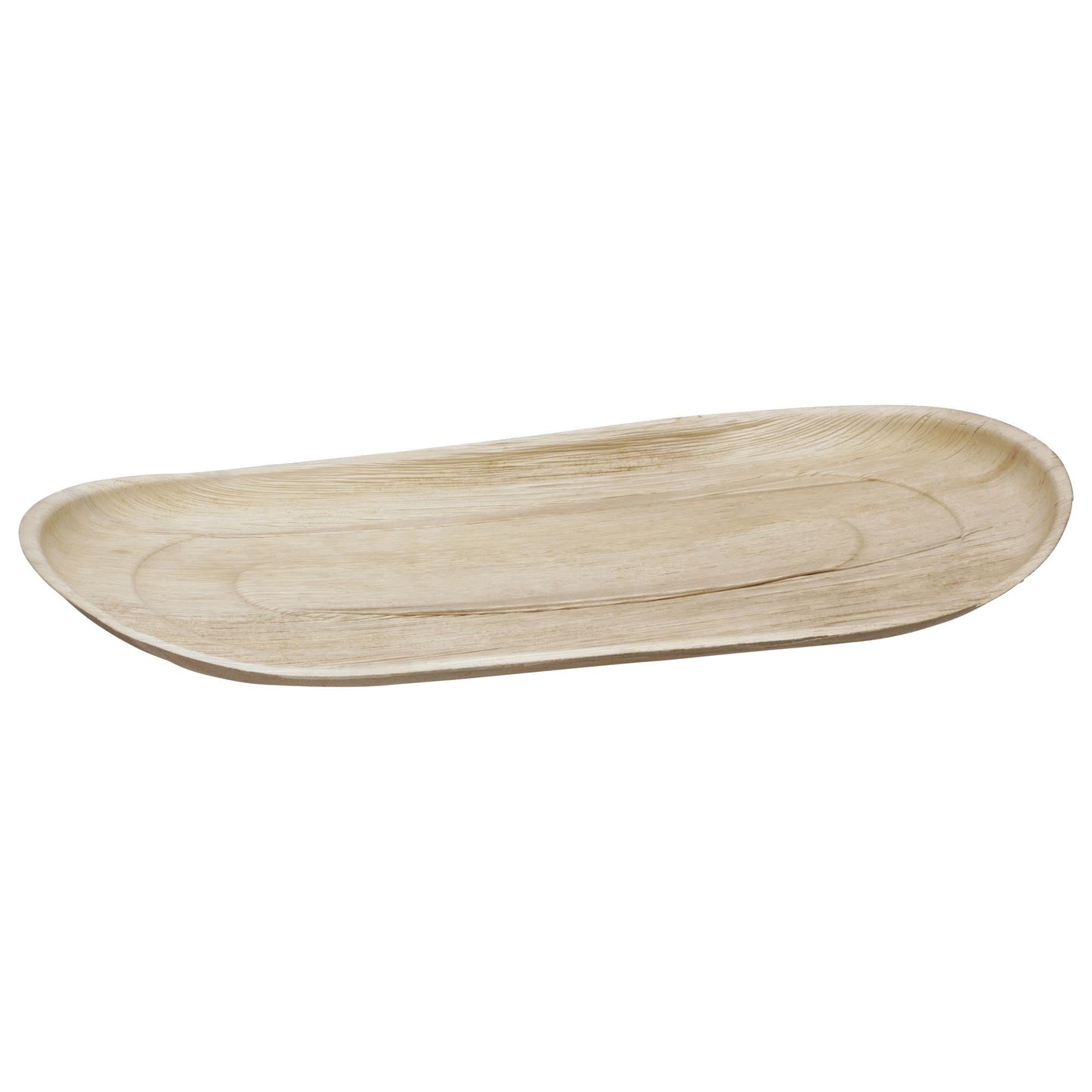 12"x22" Oval Palm Leaf Tray