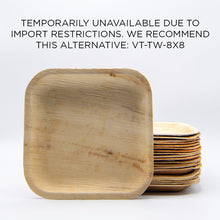 8"x8" Square Palm Leaf Plate