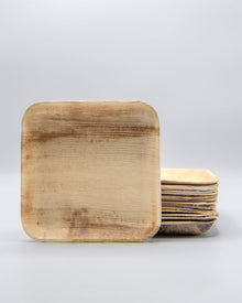 9"x9" Square Palm Leaf Plate