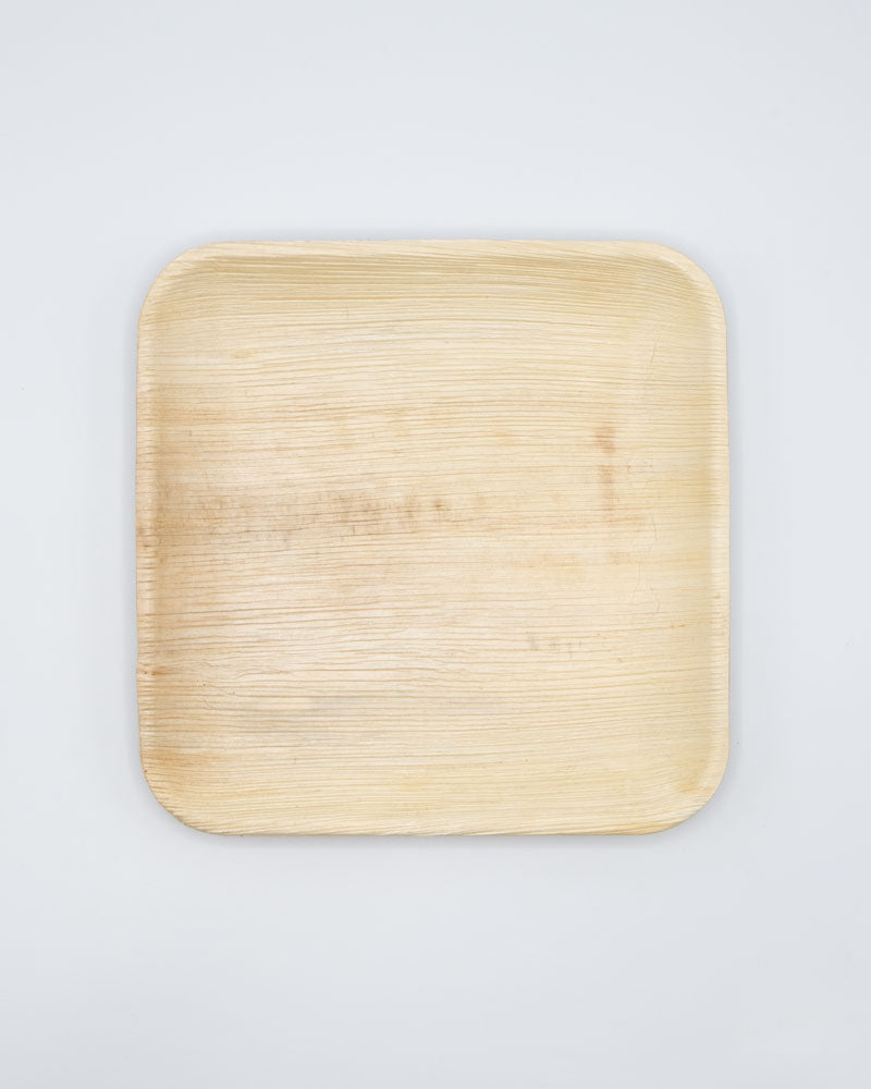 9"x9" Square Palm Leaf Plate