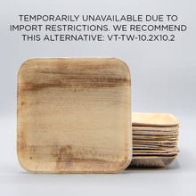 10"x10" Square Palm Leaf Plate