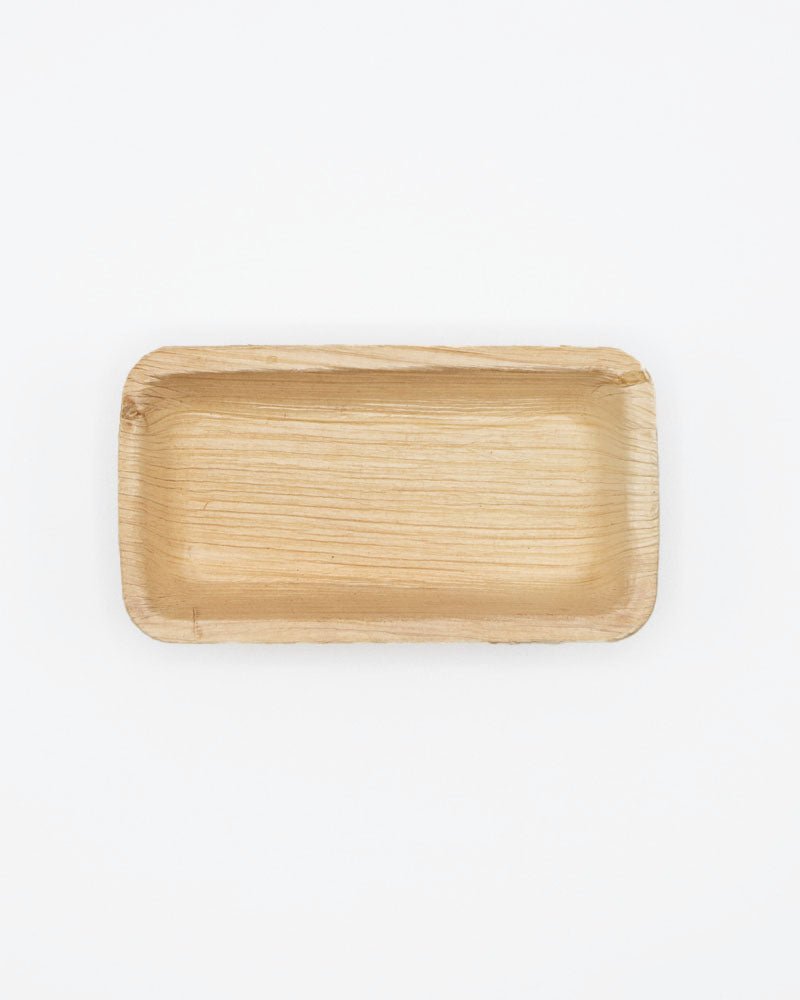 2"x4" Mini Rectangle Palm Leaf Tray