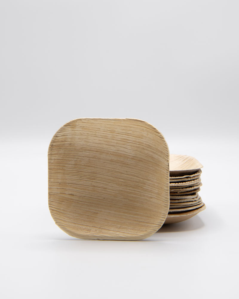 4"x4" Square Palm Leaf Plate