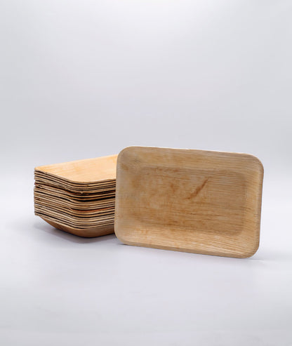 6"x4.5" Rectangle Palm Leaf Tray
