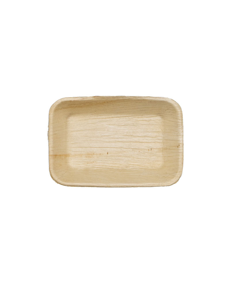 6"x4.5" Rectangle Palm Leaf Tray
