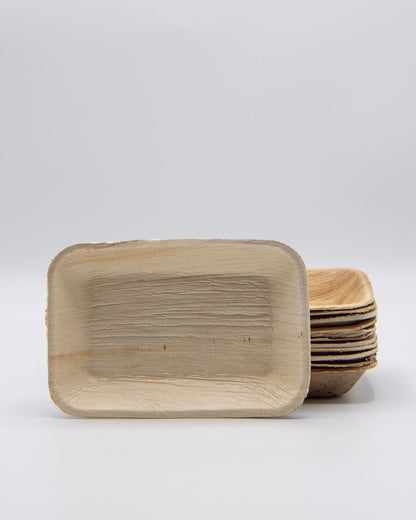 6"x4.5" Rectangle Palm Leaf Tray