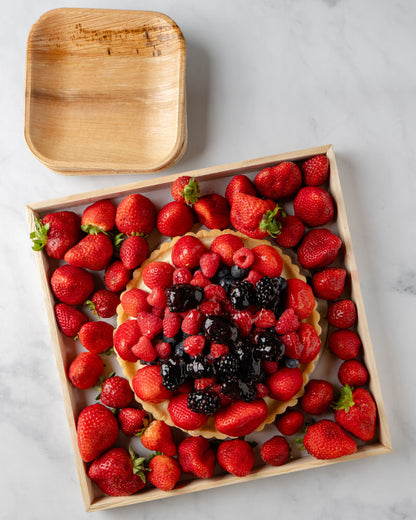 6"x6" Square Palm Leaf Plate