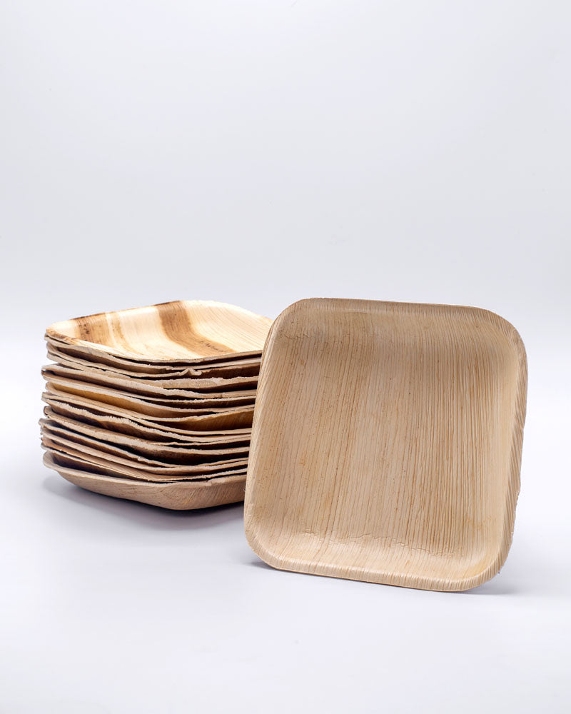 6"x6" Square Palm Leaf Plate