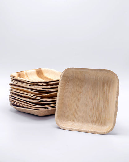 6"x6" Square Palm Leaf Plate