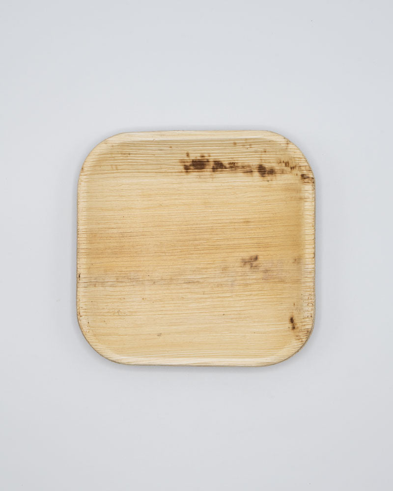6"x6" Square Palm Leaf Plate