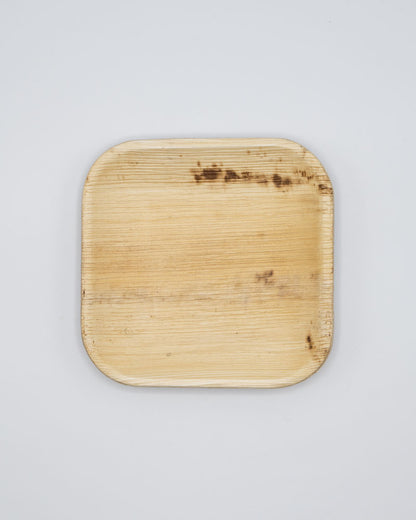 6"x6" Square Palm Leaf Plate