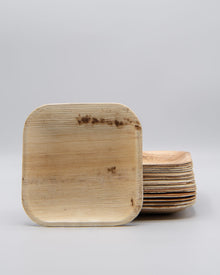 6"x6" Square Palm Leaf Plate