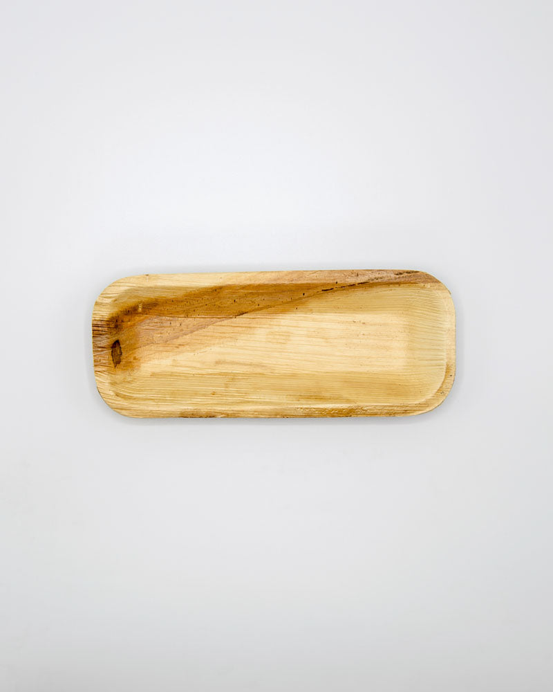 4"x10" Rectangle Palm Leaf Tray