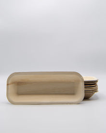 4"x10" Rectangle Palm Leaf Tray