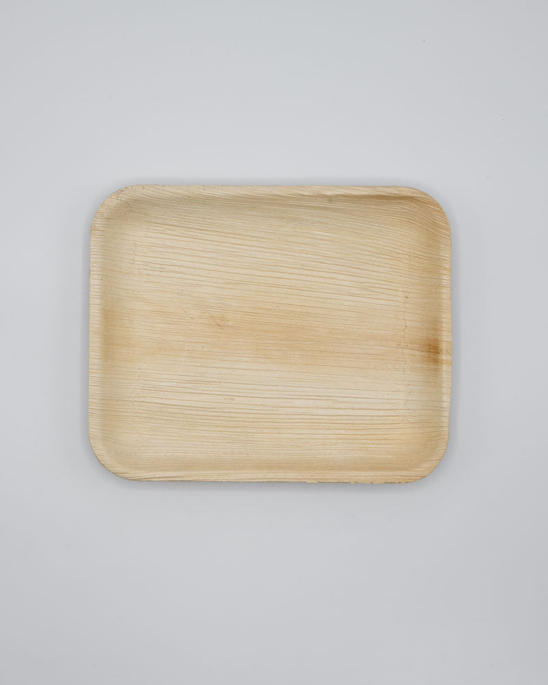 7"x8.5" Rectangle Palm Leaf Tray