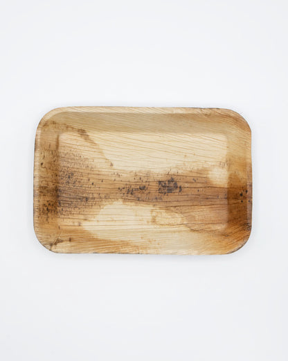 6"x9" Deep Rectangle Palm Leaf Tray