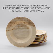 6" Round Lip Palm Leaf Plate