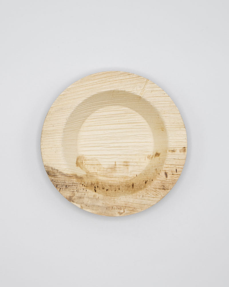 6" Round Lip Palm Leaf Plate