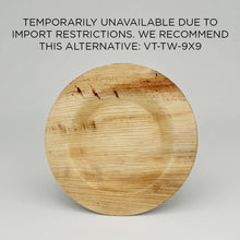 9" Round Lip Palm Leaf Plate