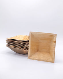 6.5" Deep Pyramid Palm Leaf Bowl (16 oz)