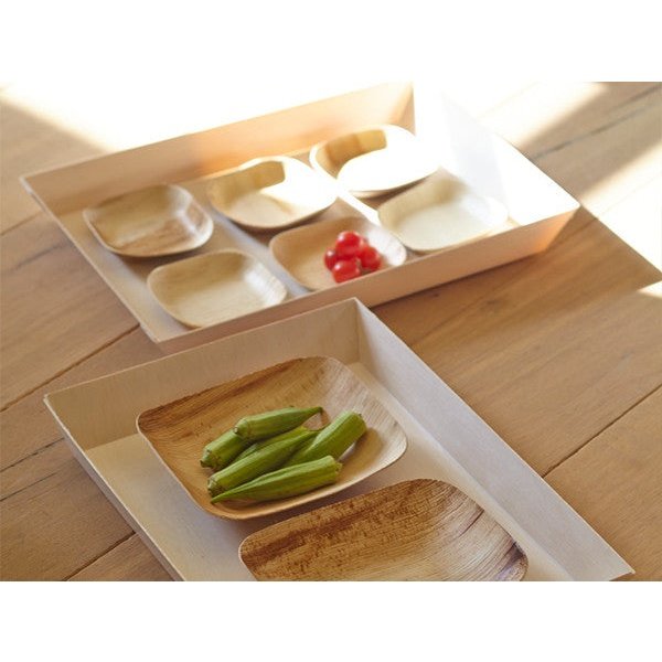 11" x 15" x 1.25" Fixed Side Large Tray (10 count Retail Pack) ESTIMATED RESUPPLY 2/15/21-VerTerra Dinnerware