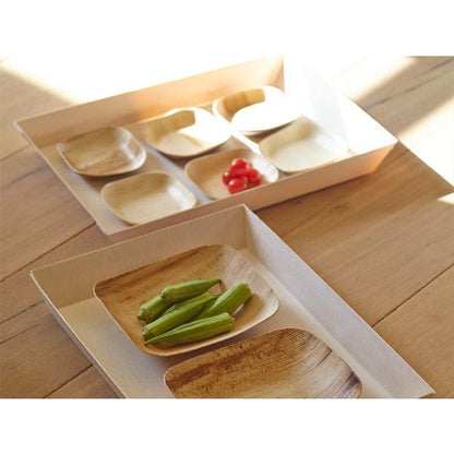 11" x 15" x 1.25" Fixed Side Large Tray (10 count Retail Pack) ESTIMATED RESUPPLY 2/15/21-VerTerra Dinnerware