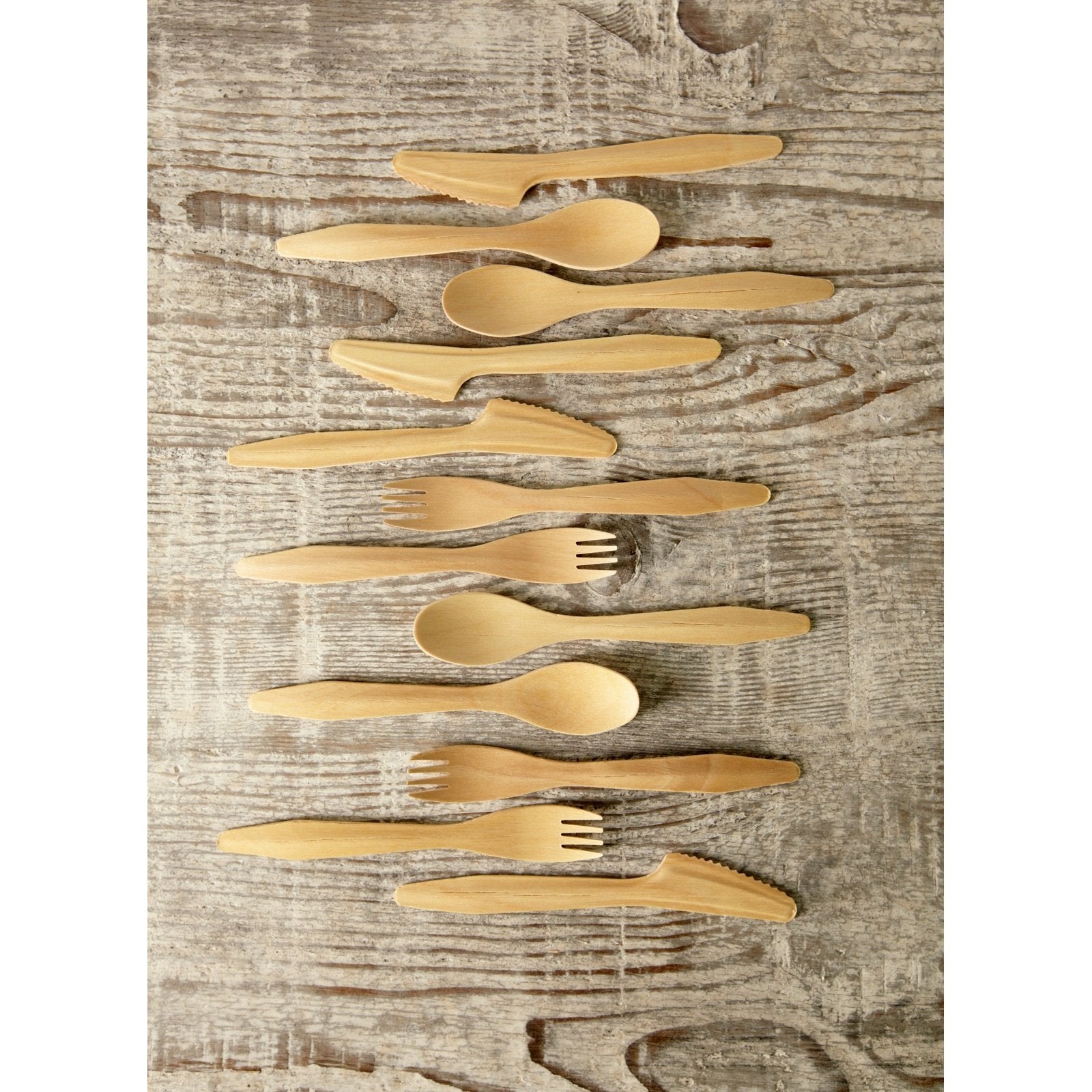 Wooden Knives (50 count Retail Pack)-VerTerra Dinnerware
