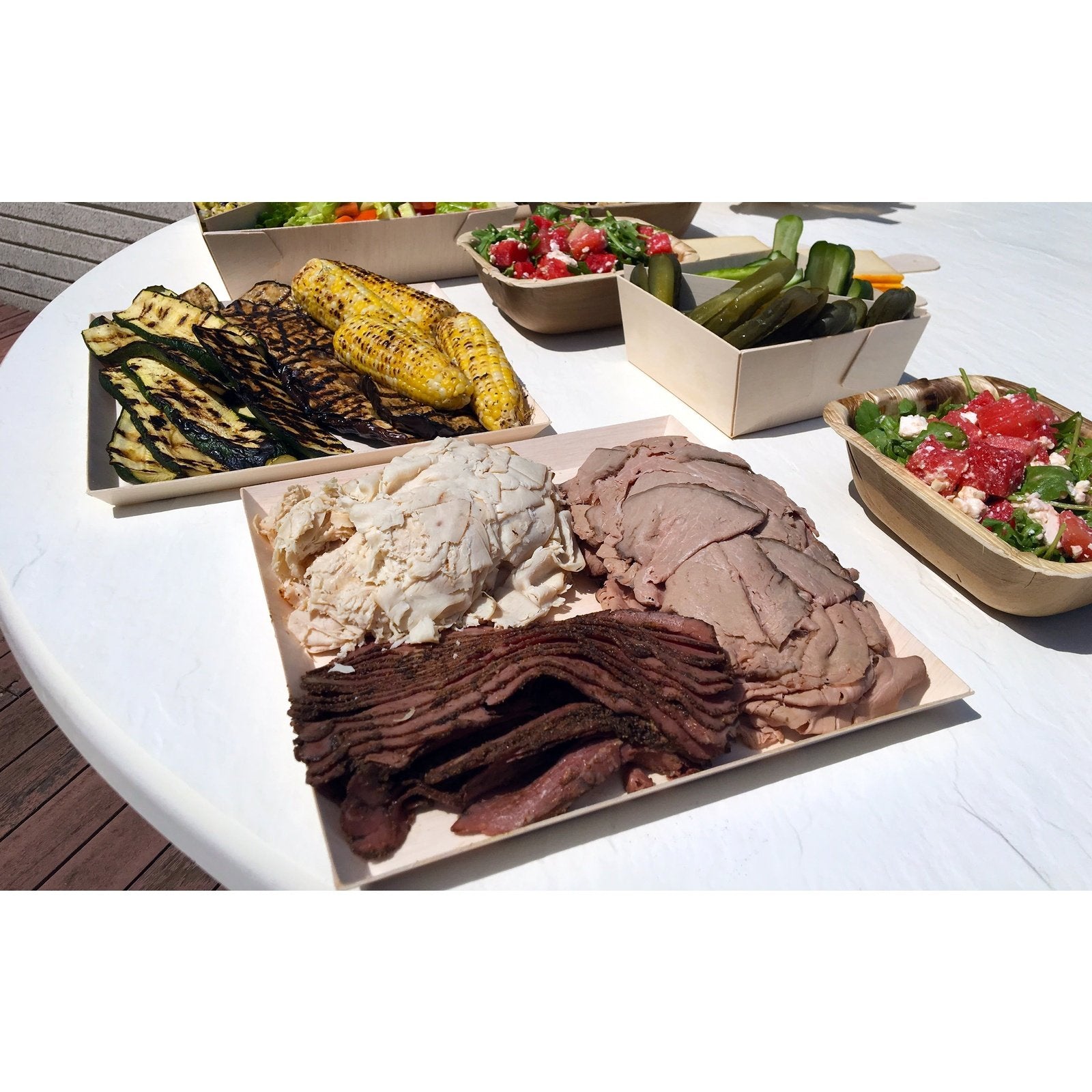 12" x 12" x 1" Fixed Sided Tray (10 count Retail Pack) ESTIMATED RESUPPLY 2/15/21-VerTerra Dinnerware