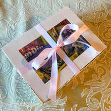 4"x6"x2" Small Balsa Wood Collapsible Box with Windowed Attached Lid